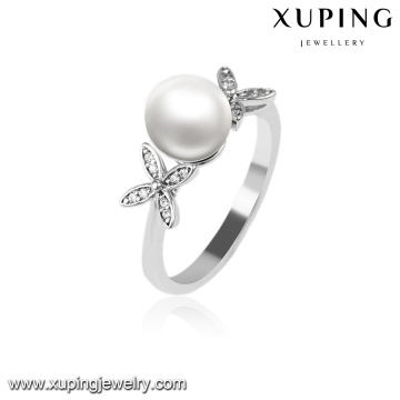 Conceptions de bijoux 14009-xuping conceptions synthétiques de bagues de perles en pierre CZ